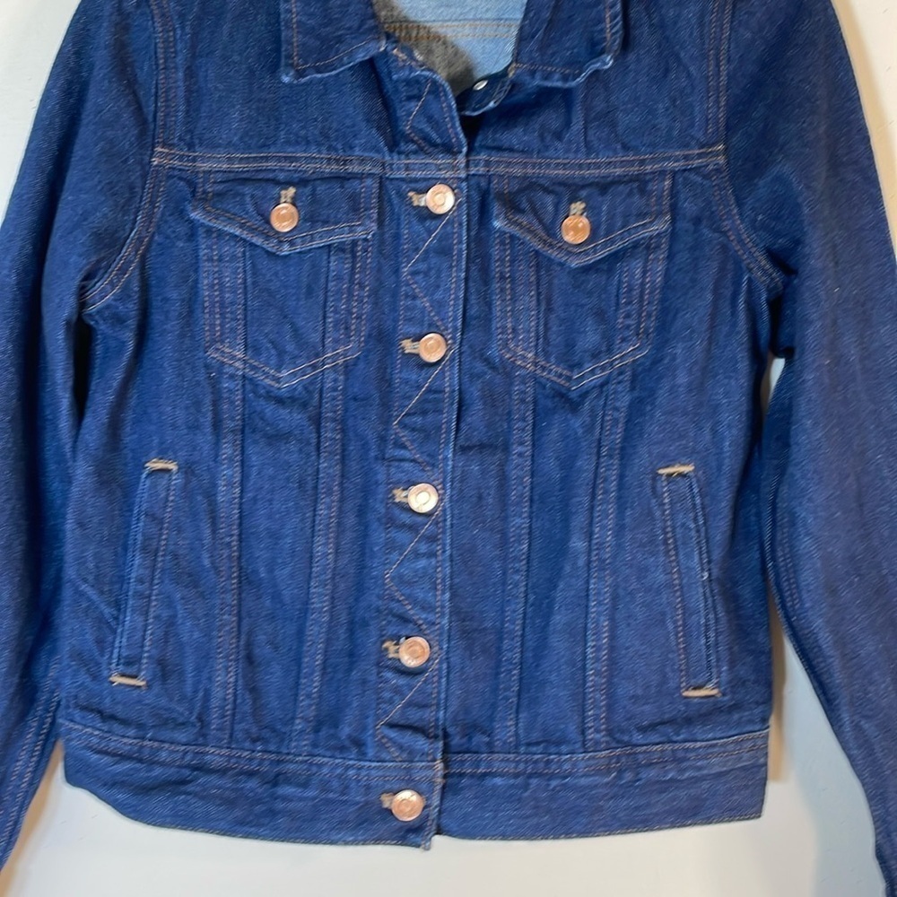J. Crew Small Trucker Jean Jacket. - Picture 6 of 13